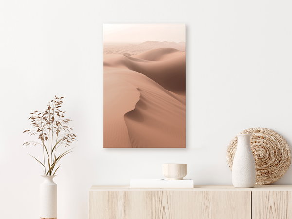 Kunstdruck auf Leinwand 'Sandy Space Vertical'