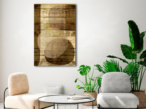 Kunstdruck auf Leinwand 'Golden Chocolate Vertical'