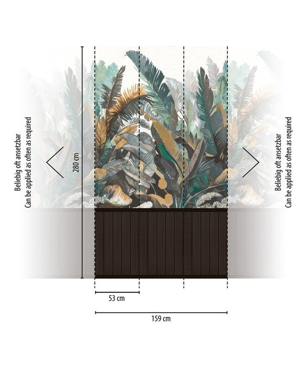 Tapete 'Garden Fantasy' 159x280cm