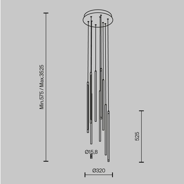 Pendelleuchte 'Light stick 1'