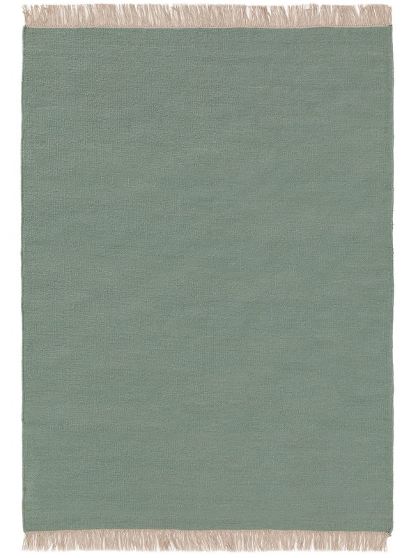 Design Wollteppich Liv Hellgrün