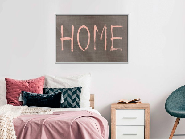 Poster 'Simply Home (Pink)'