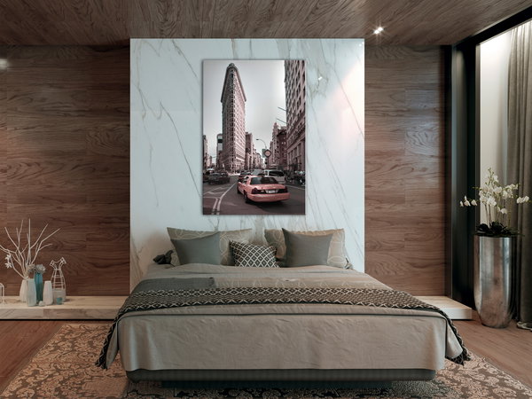 Kunstdruck auf Leinwand 'Urban Traffic Vertical'