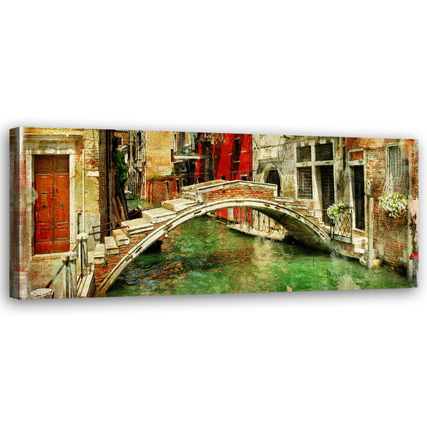 Kunstdruck auf Leinwand 'Venetian Canal'