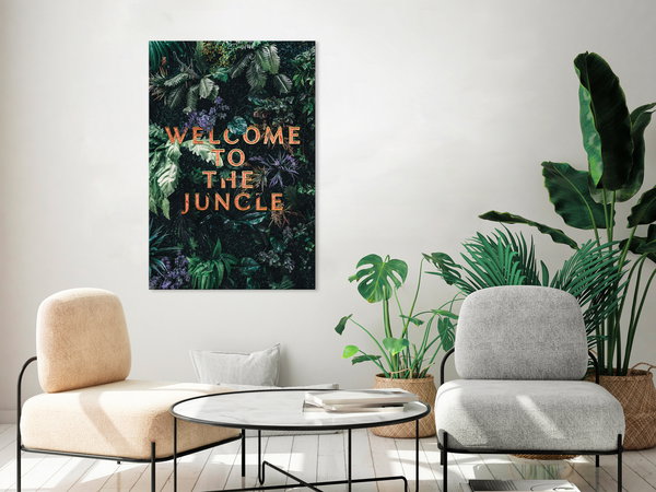 Kunstdruck auf Leinwand 'Welcome to the Junge Vertical'