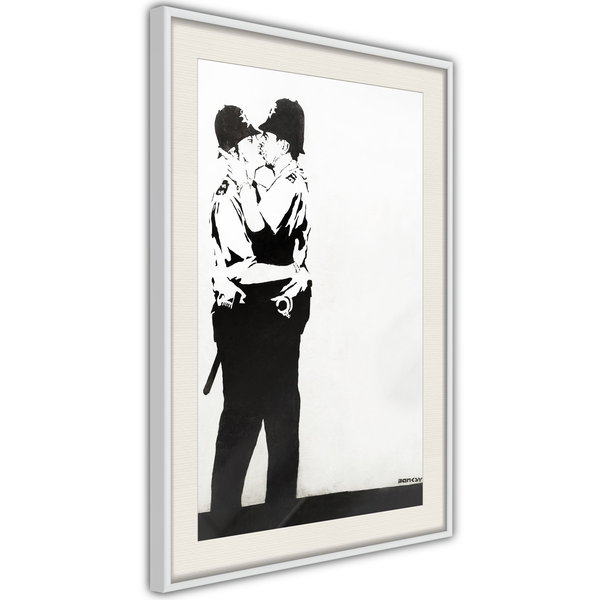 Poster 'Policemen Kissing'