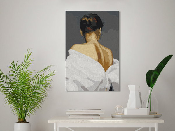 Malen nach Zahlen für Erwachsene 'Woman's Back'