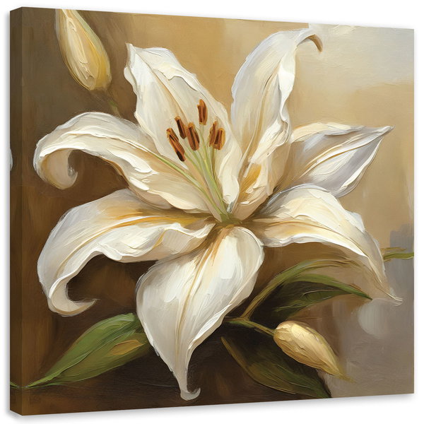 Kunstdruck auf Leinwand 'Lily's Graceful Bloom 1'
