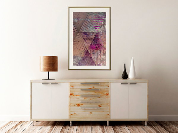 Poster 'Pink Patchwork II'