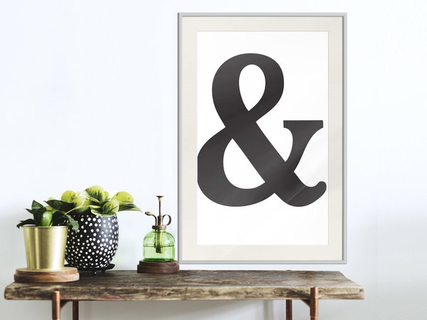 Poster 'Ampersand (Black)'