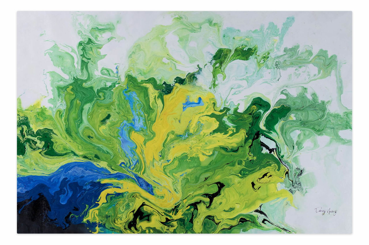 XXL Schilderij 'Tropical Garden' | Handgeschilderd unicum in de ruimte.