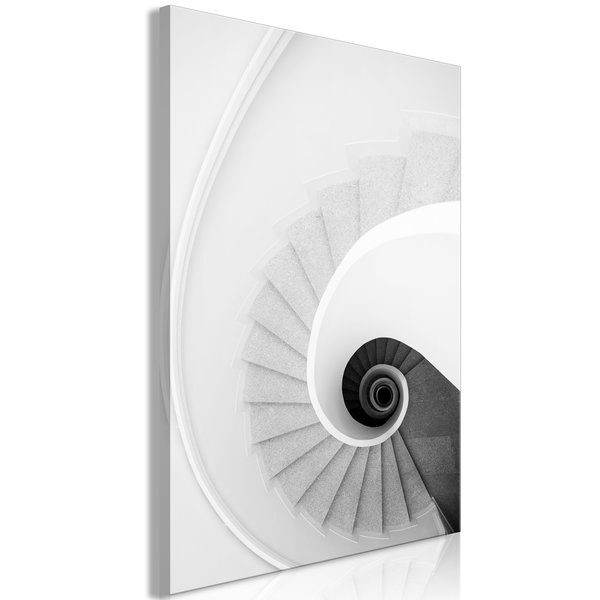 Impression sur toile 'White Stairs Vertical'
