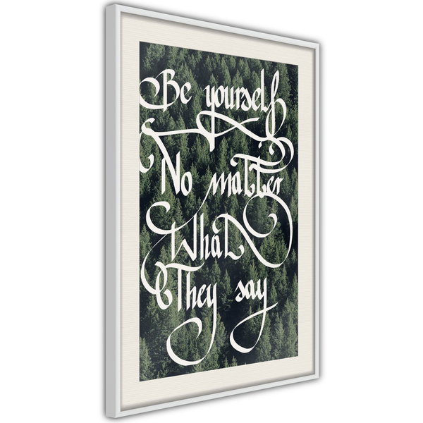Poster 'Be Yourself'
