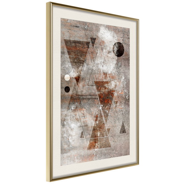 Poster 'Brick-Built Triangles'
