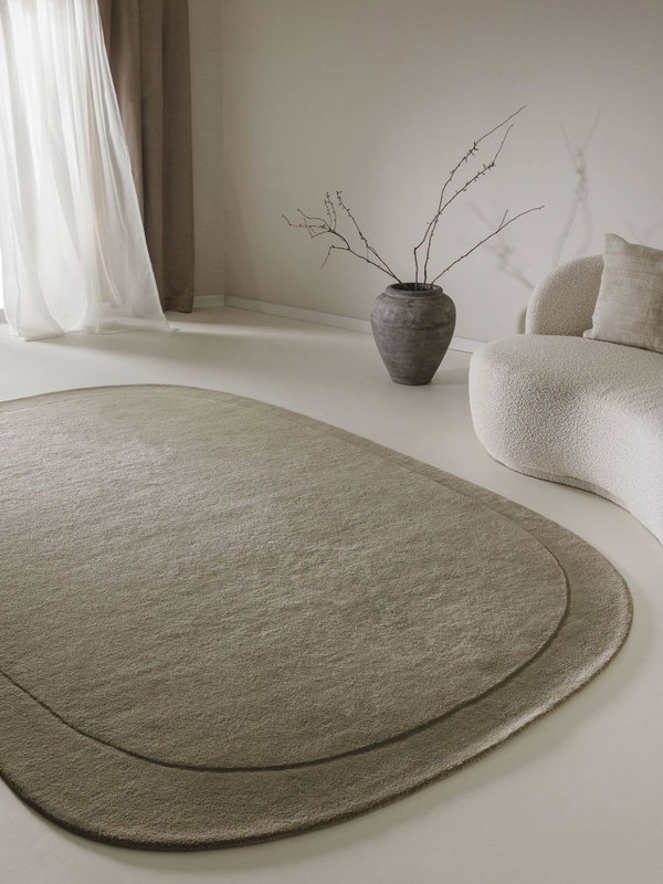 Design Wollteppich Shape Hellgrün
