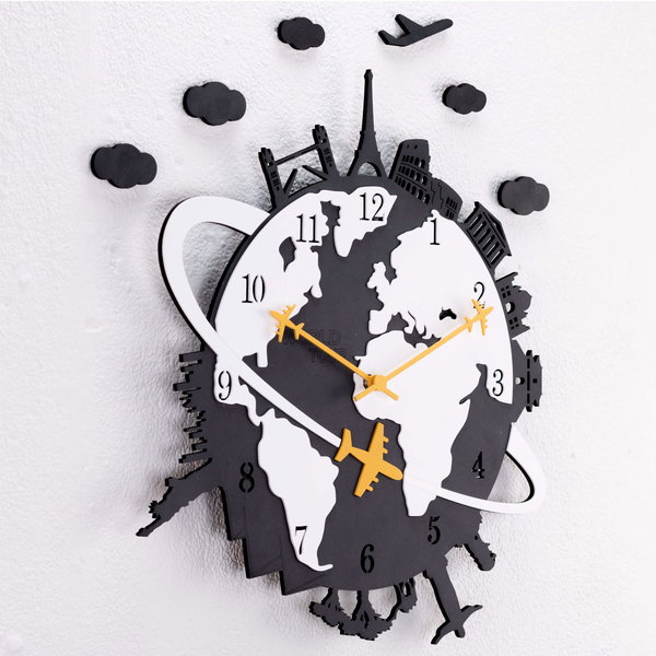 Minimalistische Wanduhr