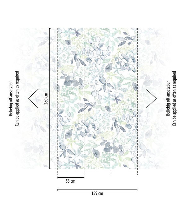 Tapete 'Spring Blossoms' 159x280cm