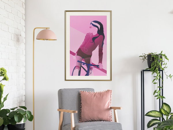 Poster 'Woman on Bicycle'