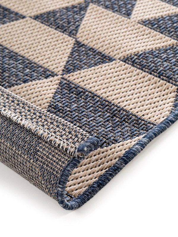 Design In- &amp; Outdoor-Teppich River Beige/Blau
