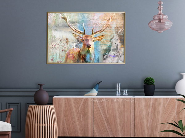 Poster 'Pastel Deer'