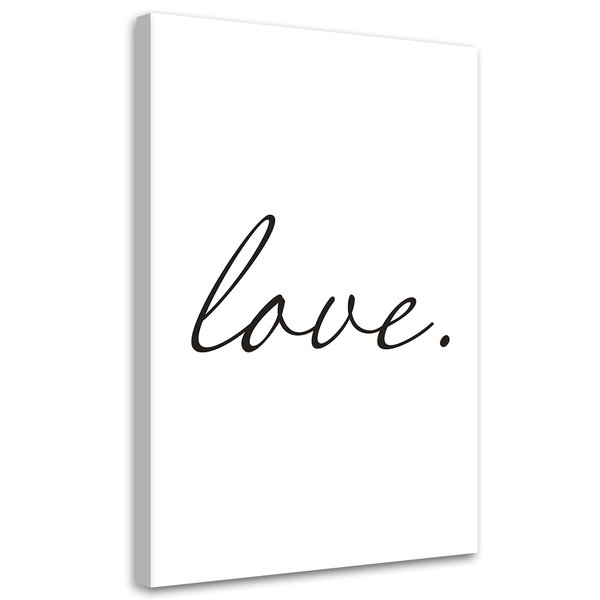 Kunstdruck auf Leinwand 'Love'