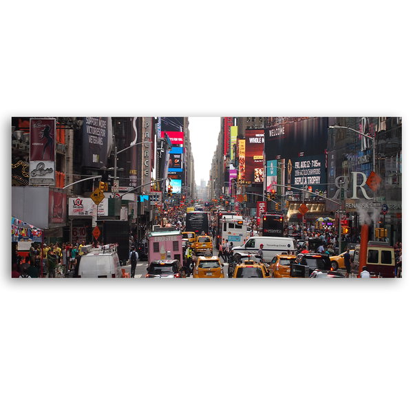Kunstdruck auf Leinwand 'Time Square'