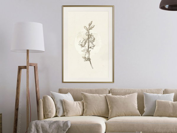 Poster 'Beige Campanula'