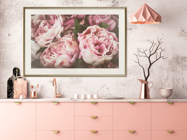 Poster 'Pink Peonies'
