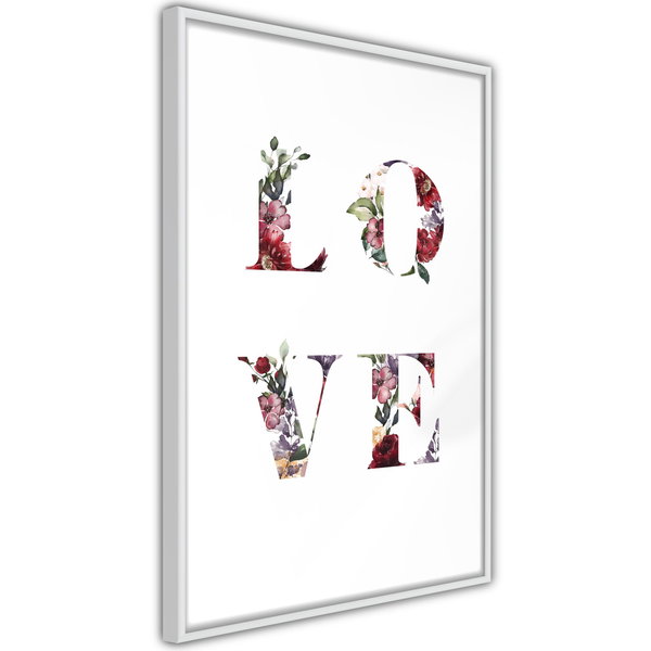 Poster 'Love in Flowers'