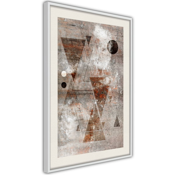 Poster 'Brick-Built Triangles'