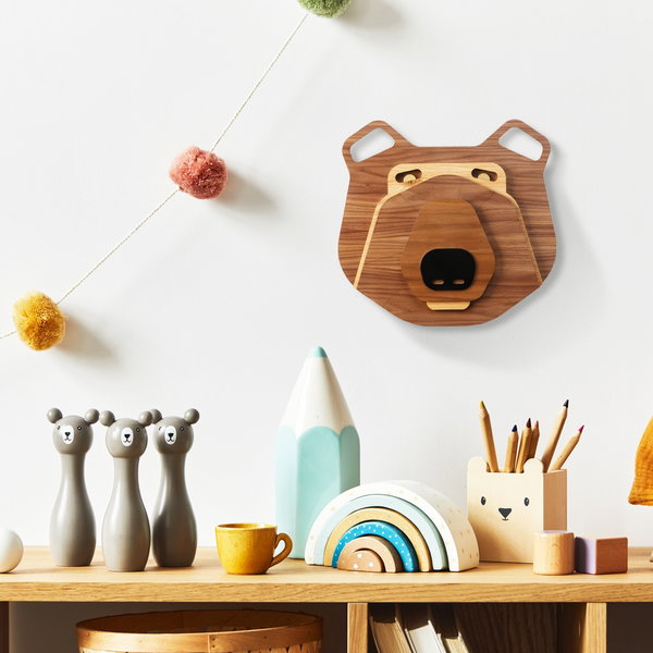 Wandmaske 'Mini Bear'
