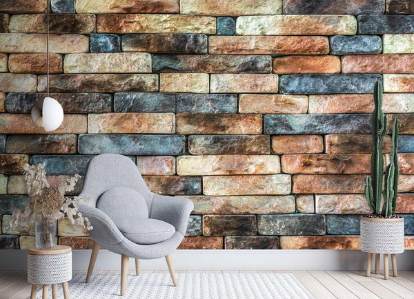 Tapete 'Hued Masonry'