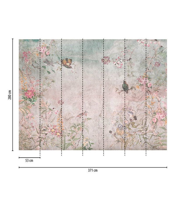 Tapete 'Spring Haze' 371x280cm