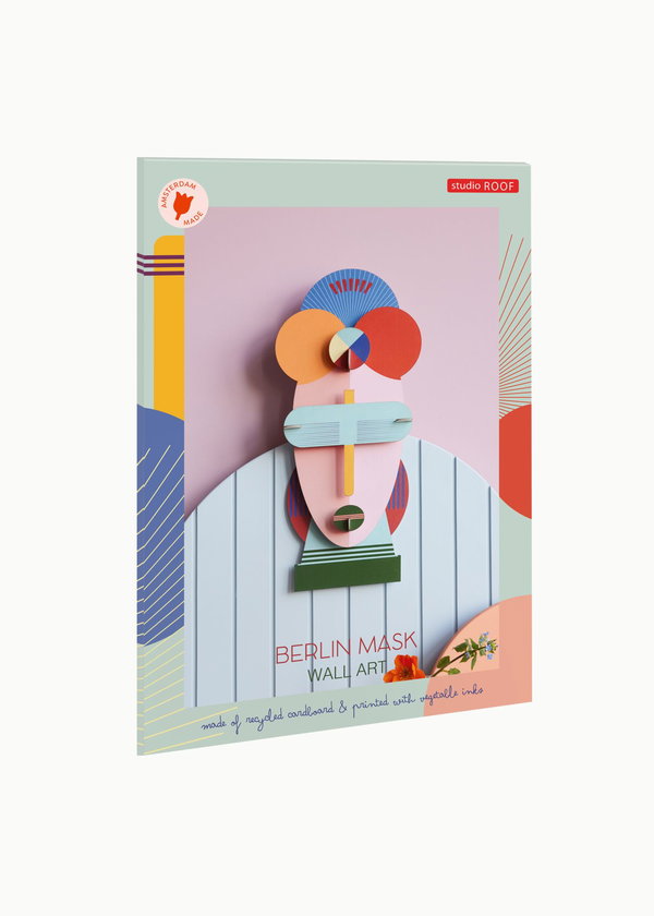 Wanddeko Papier 'Geometrisches Gesicht'
