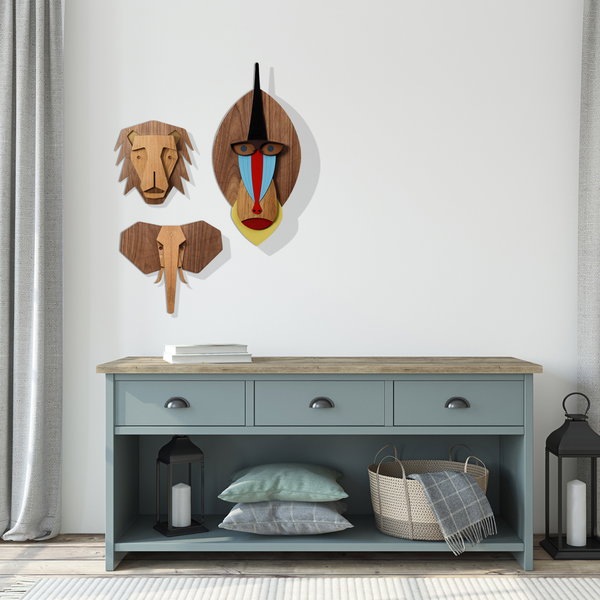 Wandmaske 'The Lion'