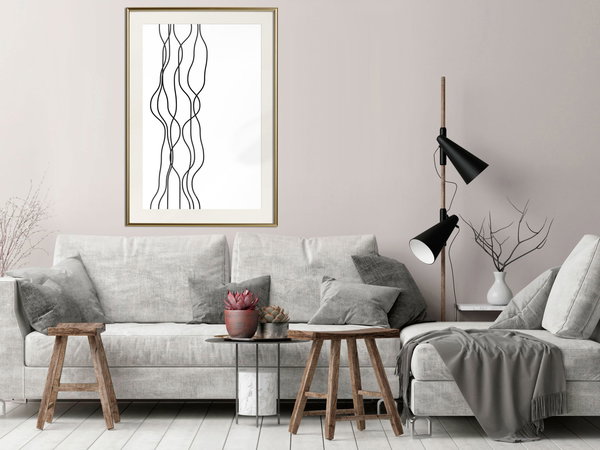 Poster 'Wavy Lines'