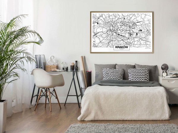 Poster 'City Map: Cracow'