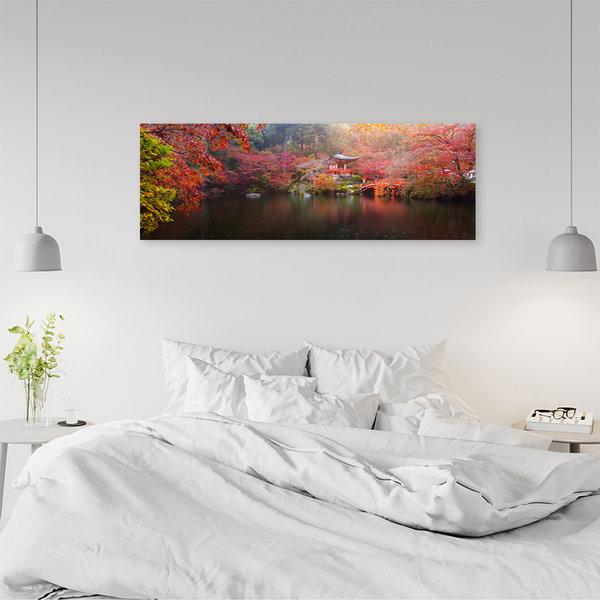 Kunstdruck auf Leinwand 'Pavilion Autumn Serenity'