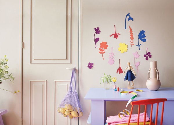 Wanddeko Papier 'Blumenfeld'