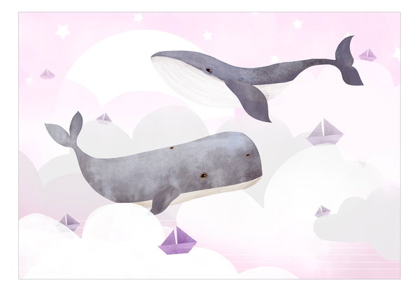 Selbstklebende Tapete 'Dream Of Whales - Second Variant'