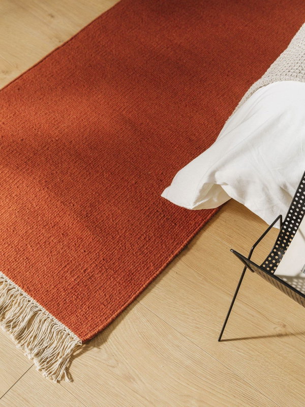 Design Wollteppich Liv Orange
