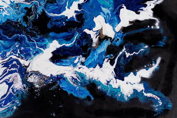 Großzügig aufgetragene Farben