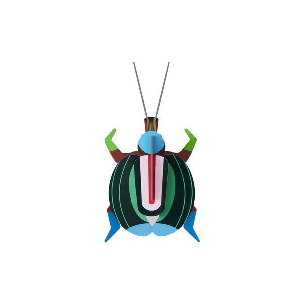 Objet mural en carton 'Colorful Beetle Art'