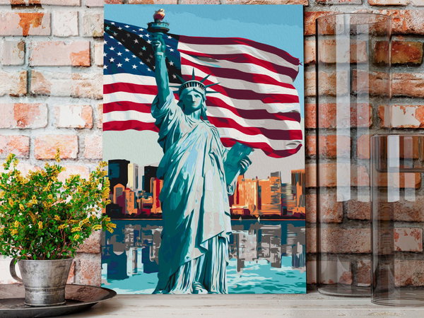 Malen nach Zahlen für Erwachsene 'Proud American'