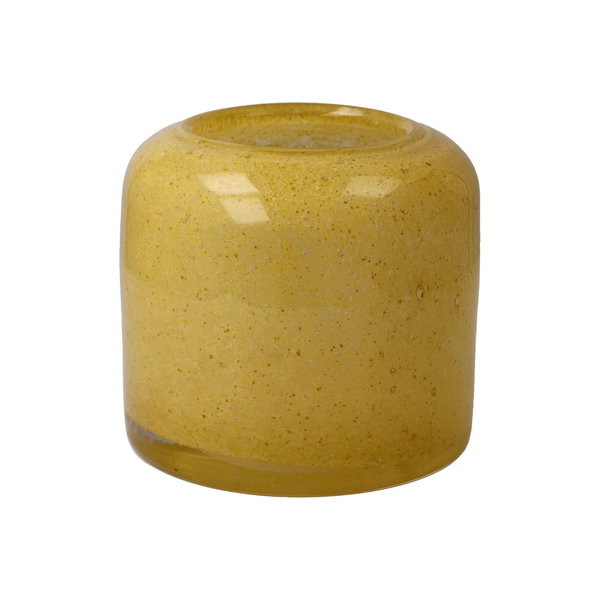 Glas Vase 'Golden Ember' von Goebel 12x11,5x12cm
