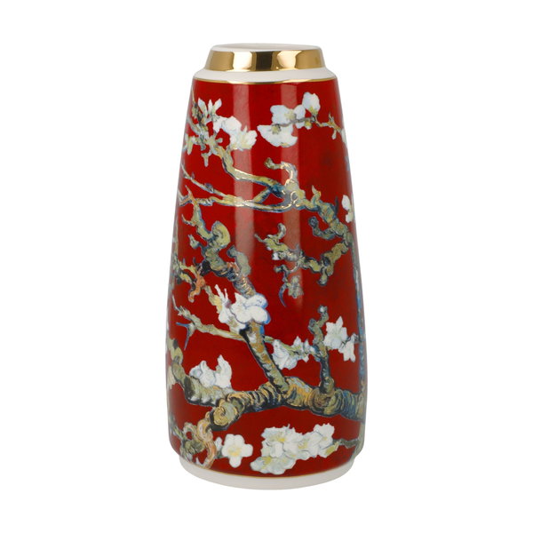 Porzellan Vase 'Crimson Blossom' von Vincent van Gogh 9x18,5x9cm
