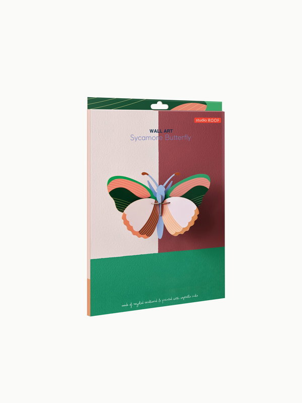 Wanddeko Papier 'Pfirsichflügel-Flattern'