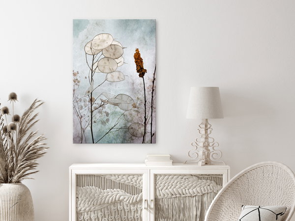 Kunstdruck auf Leinwand 'Lunaria Fruits Vertical'