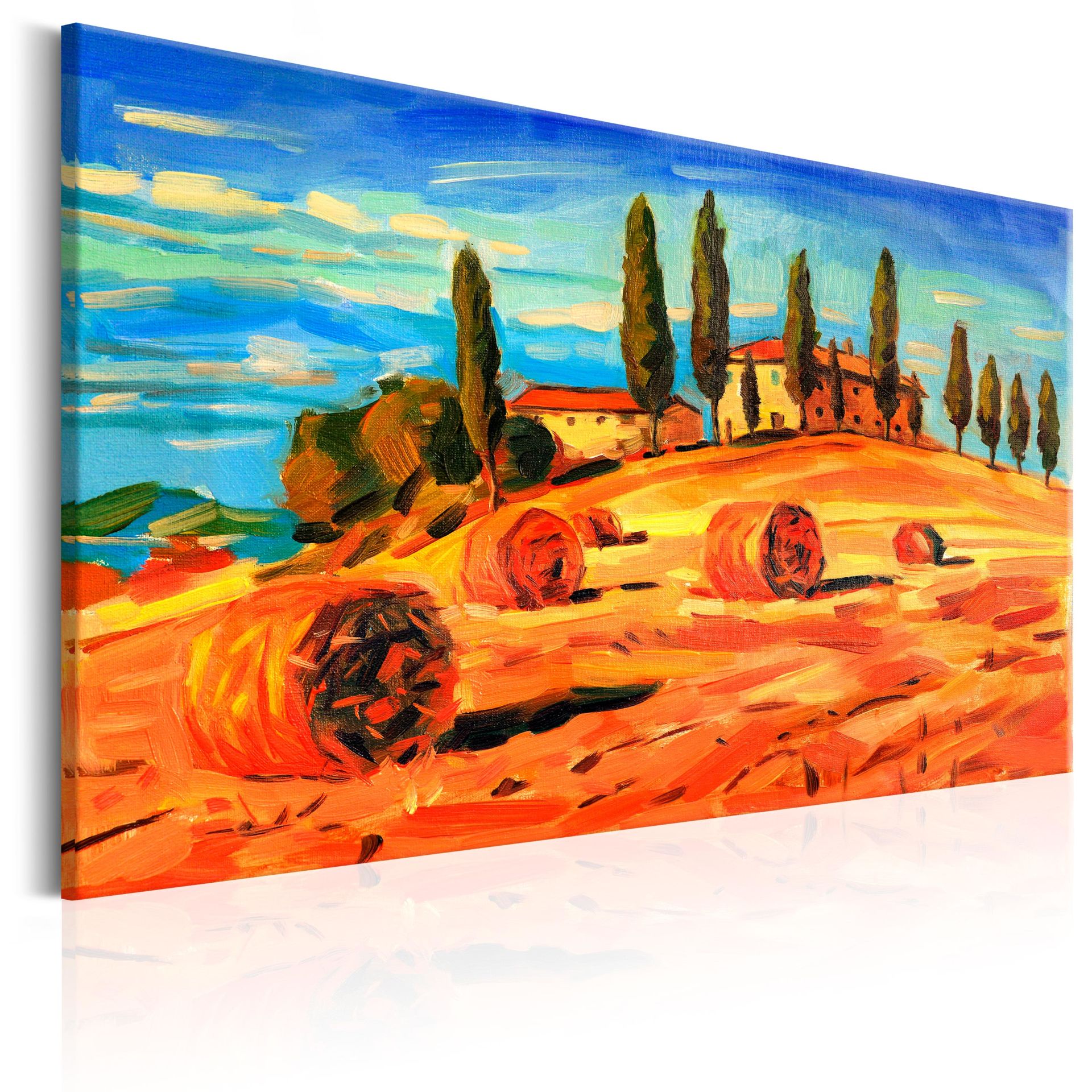 Buy acrylic painting 'August in Tuscany' | KunstLoft