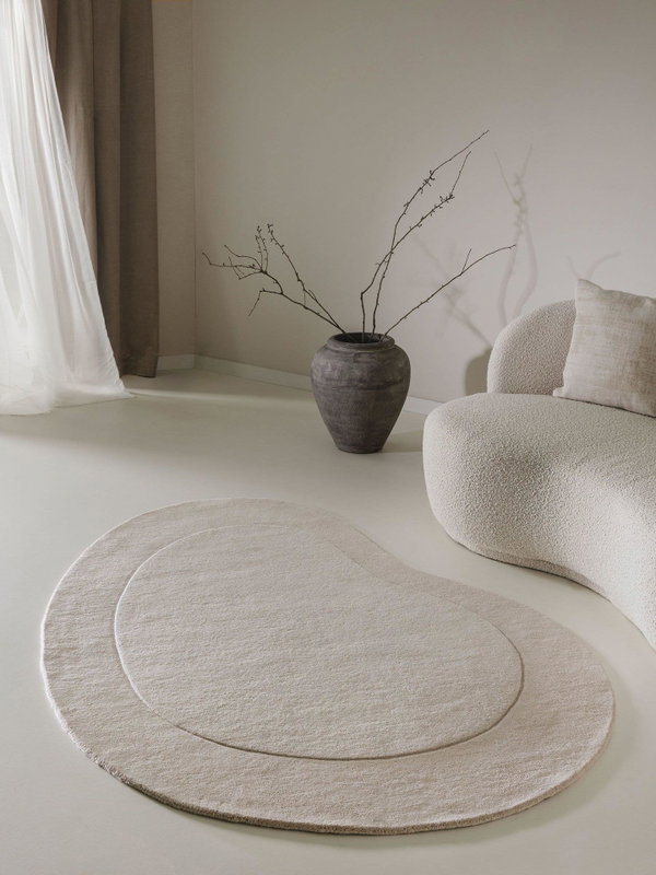 Design Wollteppich Shape Beige